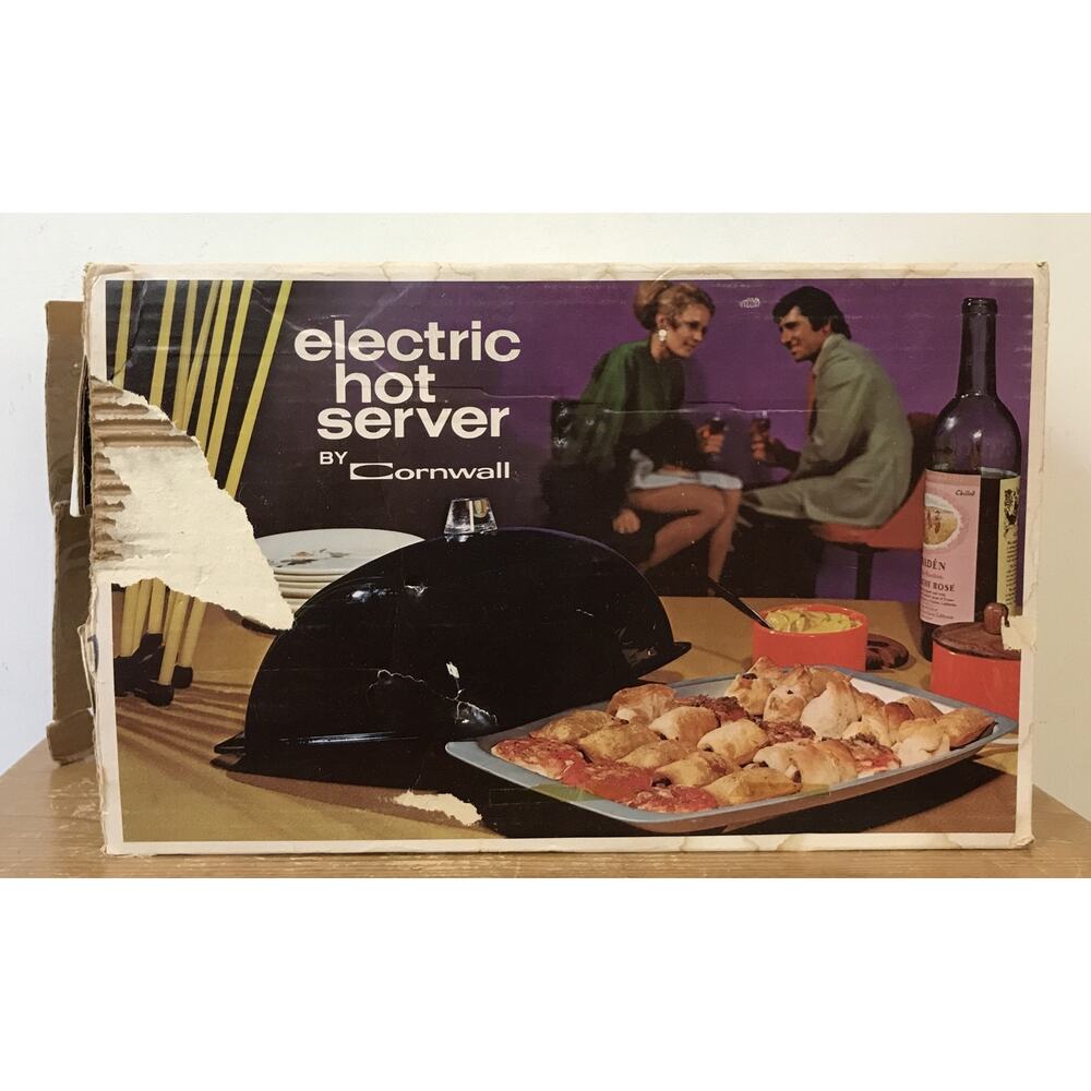 New in Box Vintage Cornwall Electric Hot Server Buffet Potluck Dish 2615